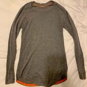 Gray lulu lemon sweater size 4